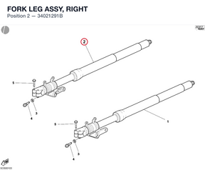 FORK LEG ASSY, RIGHT