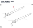 FORK LEG ASSY, RIGHT