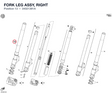 FORK LEG ASSY, RIGHT
