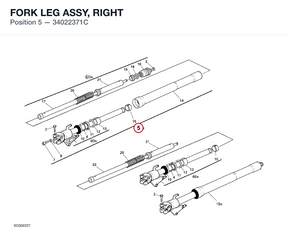 FORK LEG ASSY, RIGHT 34022371C diagram position