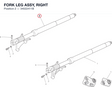 FORK LEG ASSY, RIGHT