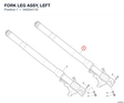FORK LEG ASSY, LEFT