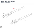 FORK LEG ASSY, RIGHT
