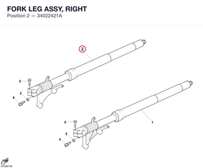 FORK LEG ASSY, RIGHT