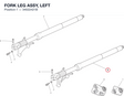 FORK LEG ASSY, LEFT