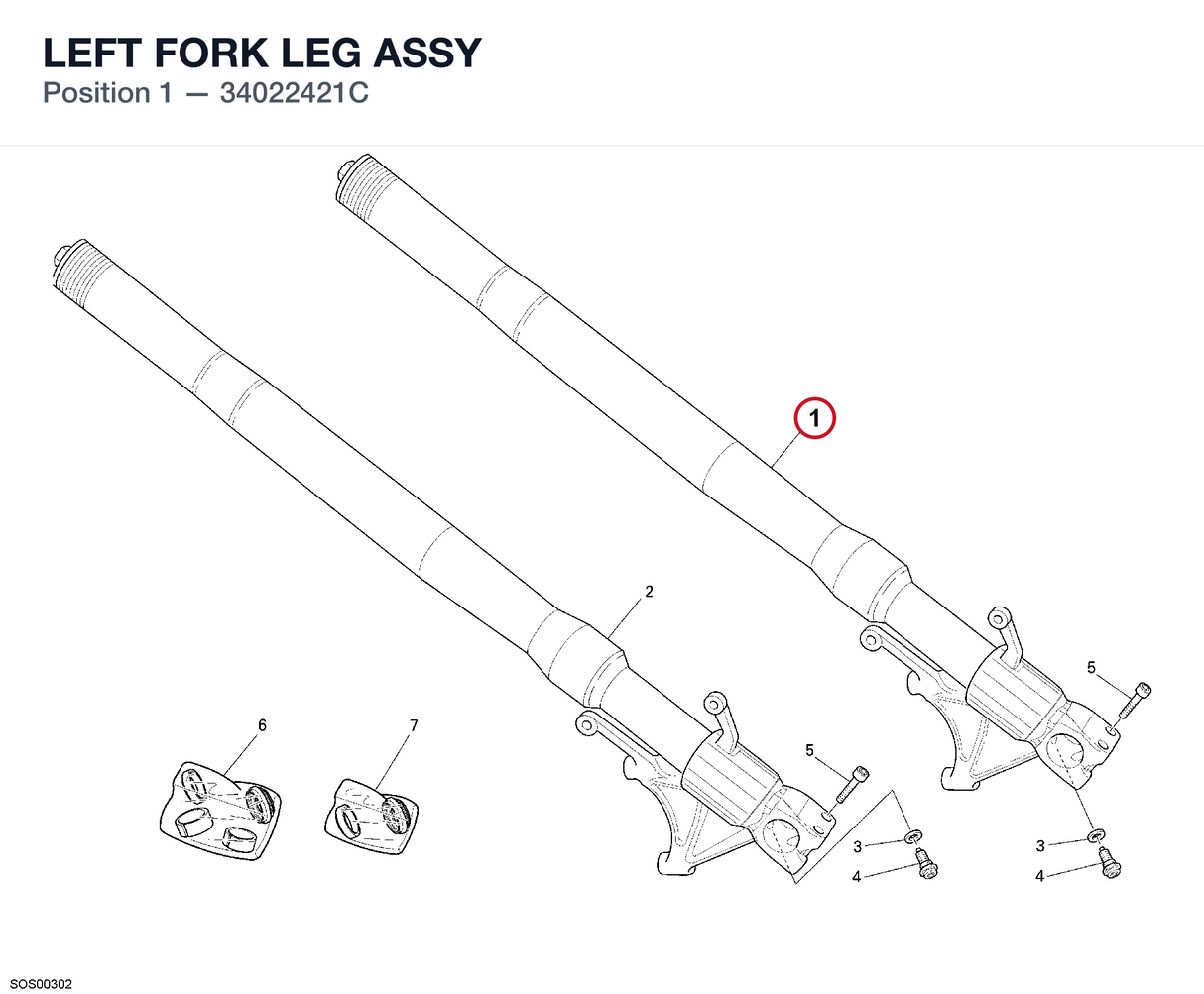 LEFT FORK LEG ASSY