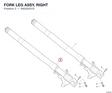 FORK LEG ASSY, RIGHT