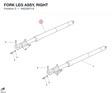 FORK LEG ASSY, RIGHT
