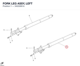 FORK LEG ASSY, LEFT