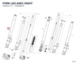 FORK LEG ASSY, RIGHT
