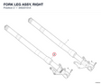 FORK LEG ASSY, RIGHT
