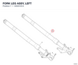 FORK LEG ASSY, LEFT