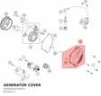 Diagram preview: GENERATOR COVER (A43030102044C1)