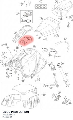 Diagram preview: EDGE PROTECTION (76003095048)