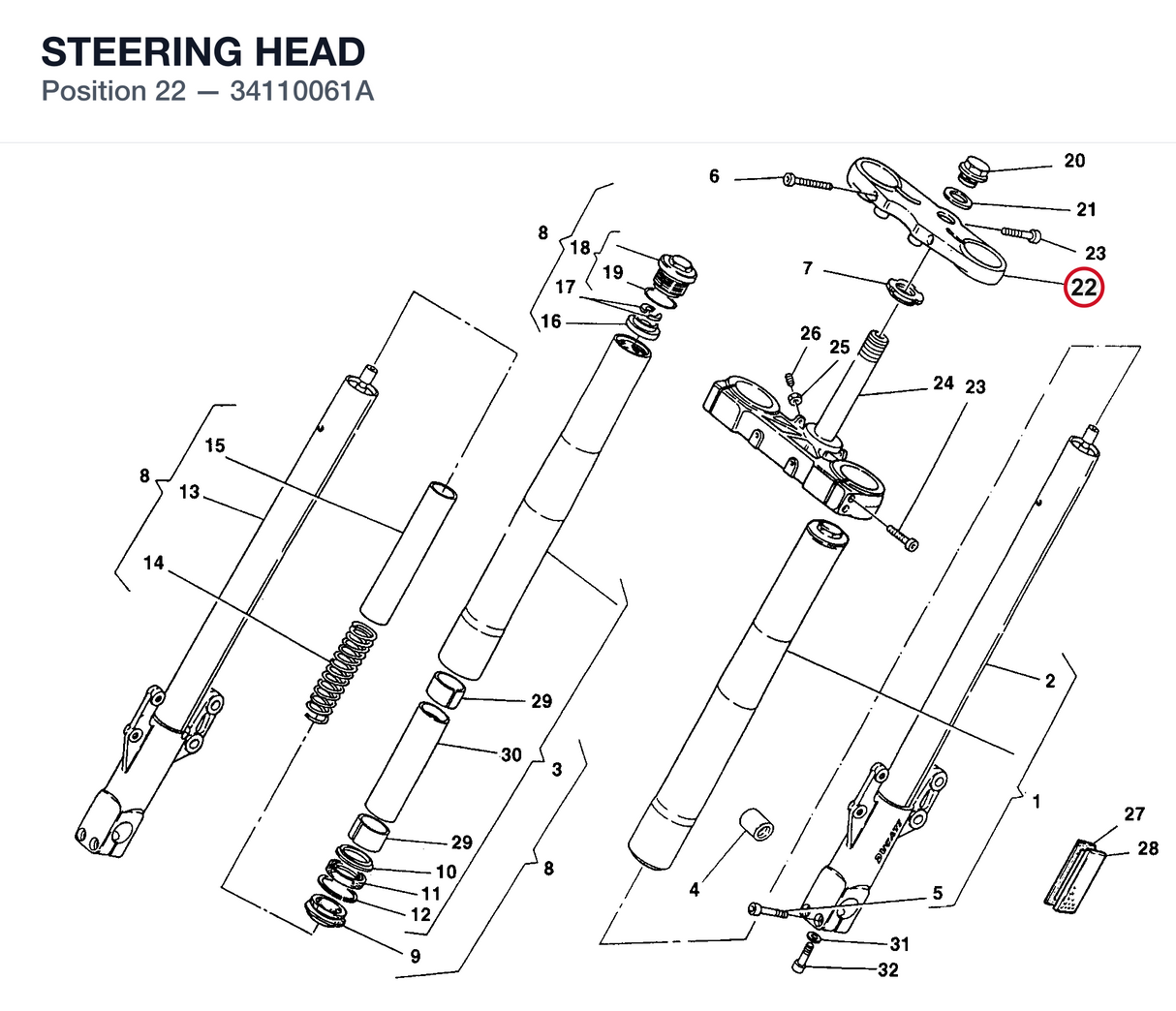 STEERING HEAD