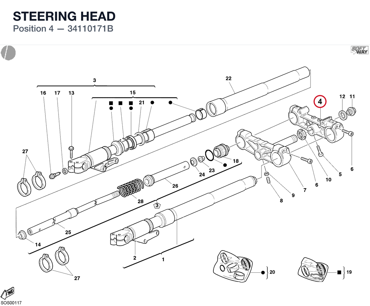 STEERING HEAD