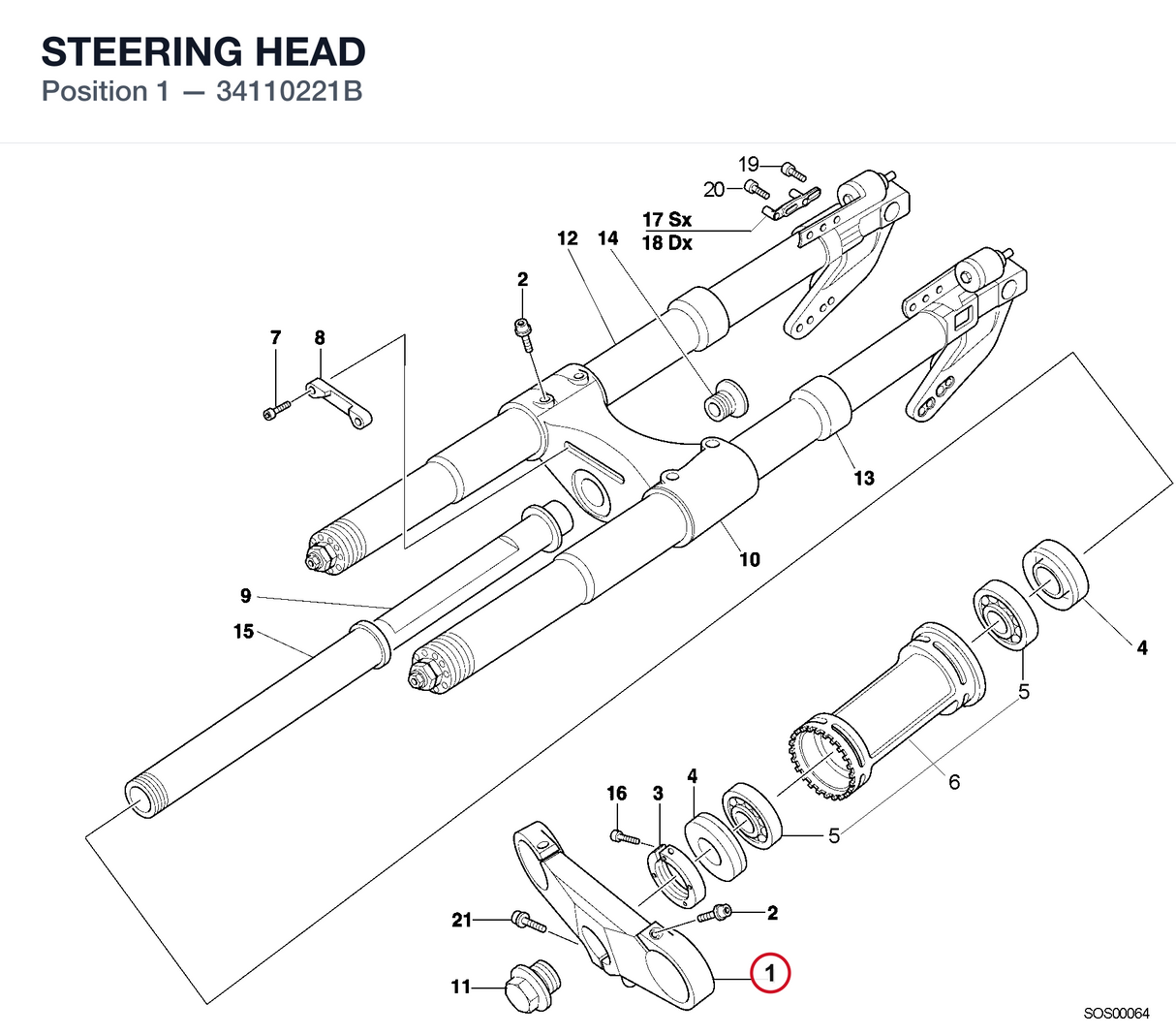 STEERING HEAD
