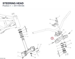 STEERING HEAD 34111951AA diagram position
