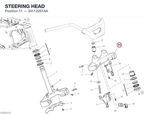 STEERING HEAD 34112261AA diagram position