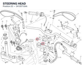 STEERING HEAD 34120712AA diagram position