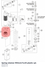 Diagram preview: Spring retainer M55x2x71x35 plastic cpl. (46181013S)