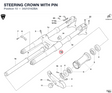STEERING CROWN WITH PIN