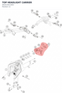 Diagram preview: TOP HEADLIGHT CARRIER (A62414011002)