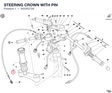 STEERING CROWN WITH PIN
