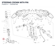 STEERING CROWN WITH PIN