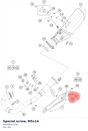 Diagram preview: Special screw, M5x14 (69008021260)
