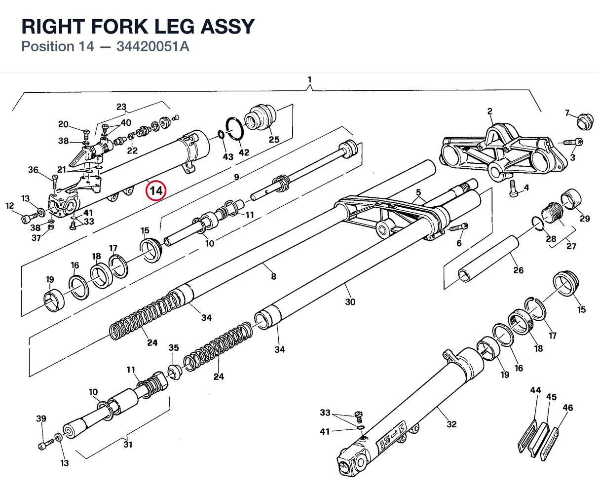 RIGHT FORK LEG ASSY