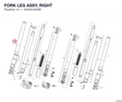 FORK LEG ASSY, RIGHT