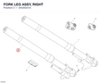 FORK LEG ASSY, RIGHT