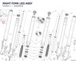 RIGHT FORK LEG ASSY 34420581B diagram position