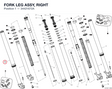 FORK LEG ASSY, RIGHT 34421672A diagram position