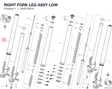 RIGHT FORK LEG ASSY LOW