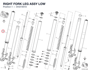 RIGHT FORK LEG ASSY LOW
