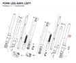 FORK LEG ASSY, LEFT