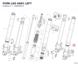 FORK LEG ASSY, LEFT
