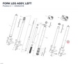 FORK LEG ASSY, LEFT