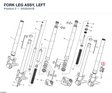 FORK LEG ASSY, LEFT