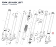 FORK LEG ASSY, LEFT