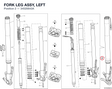 FORK LEG ASSY, LEFT 34520643A diagram position