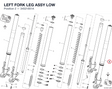 LEFT FORK LEG ASSY LOW