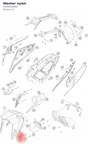 Diagram preview: Washer nylon (93009059000)