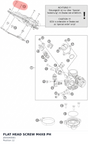 Diagram preview: FLAT HEAD SCREW M4X8 PH (J005040081)