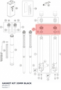 Diagram preview: GASKET KIT 35MM BLACK (RP10027T)