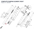 COMPLETE PUMPING ELEMENT, RIGHT