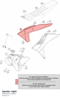 Diagram preview: Spoiler right (A46008051100EBA)