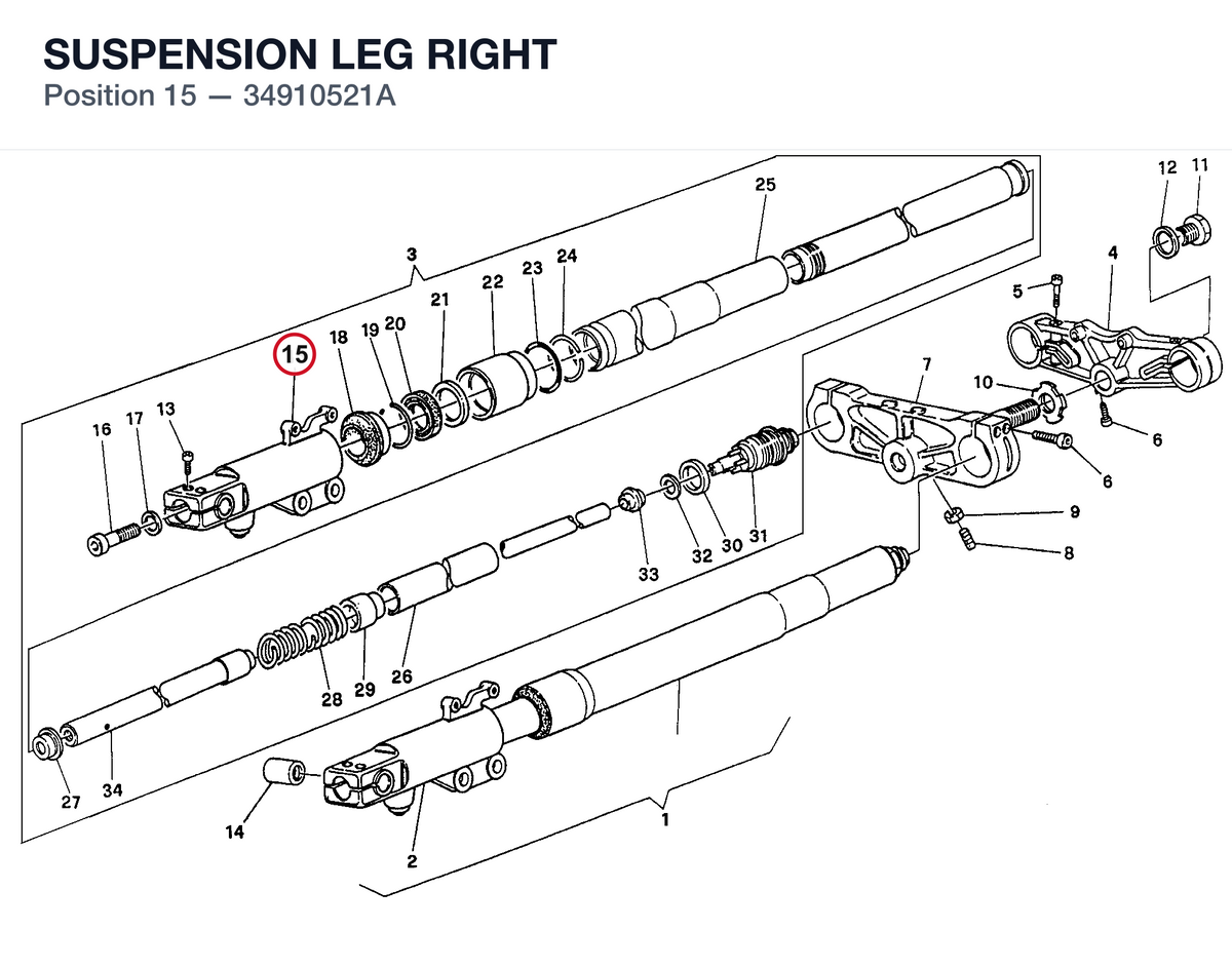 SUSPENSION LEG RIGHT